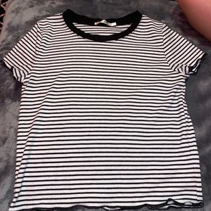 stripped crop top